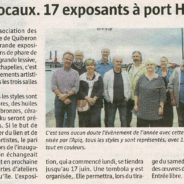 Artistes locaux. 17 exposants à Port Haliguen – Le Télégramme – le 06 06 2018