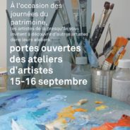 Journées du patrimoine : Portes ouvertes des ateliers d’artistes 15-16 septembre 2018
