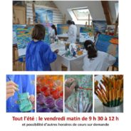 Matinées de peinture pour enfants de 8 à 15 ans dans l’atelier – été 2021