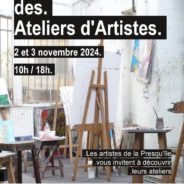 Portes ouvertes des ateliers d’artistes- le week-end du 2 et 3 novembre 2024